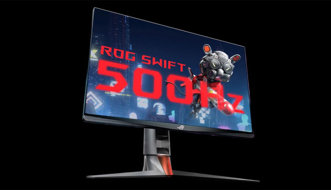 Η Nvidia και η Asus ανακοινώνουν την πρώτη 500Hz gaming οθόνη με πάνελ TN 24" ιντσών στον κόσμο στο Computex 2022.